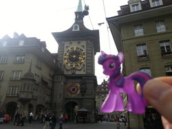 Size: 1024x768 | Tagged: safe, artist:chriegerch, twilight sparkle, g4, bern, irl, photo, ponies around the world, switzerland, toy