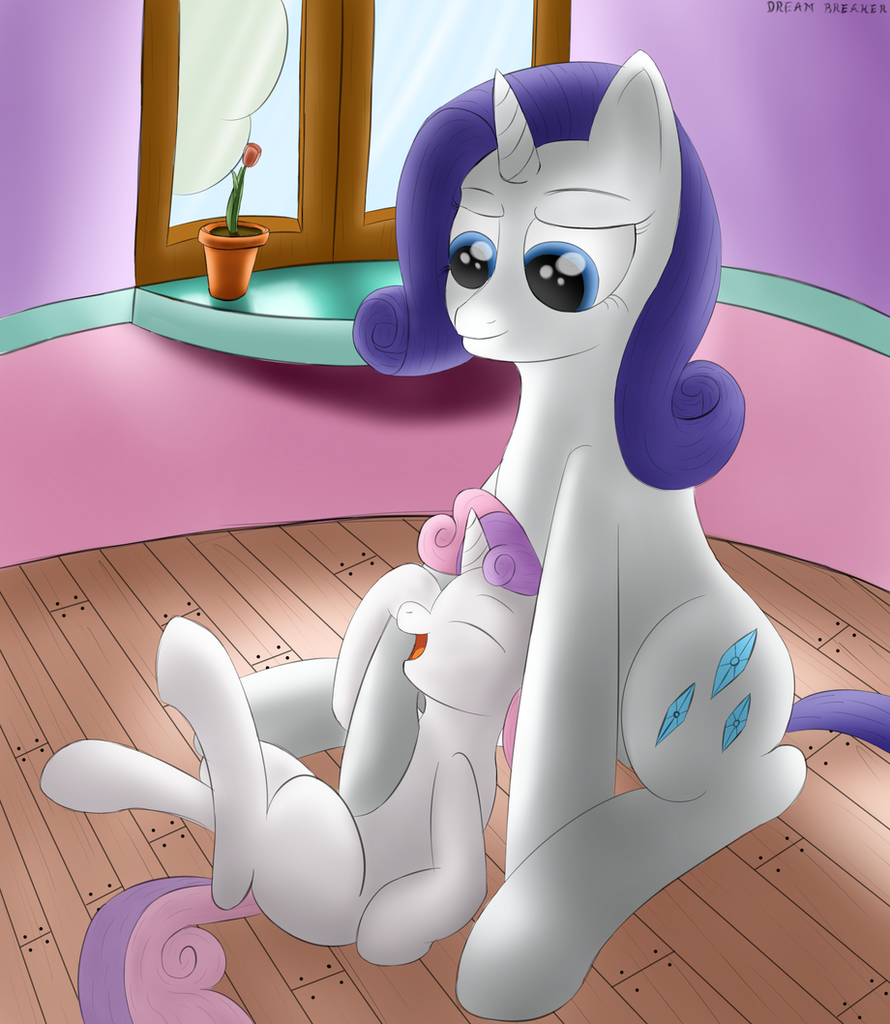 #440246 - safe, artist:dreambreaker, rarity, sweetie belle, pony, unicorn, ...