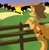 Size: 880x907 | Tagged: safe, artist:letirary, applejack, g4, butt, female, fence, plot, solo, sun, sunset