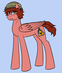 Size: 758x881 | Tagged: safe, artist:modof10th, pony, achievement hunter, glasses, michael jones, ponified, rooster teeth, solo