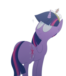 Size: 1280x1463 | Tagged: safe, artist:secretgoombaman12345, twilight sparkle, alicorn, pony, ask chubby diamond, g4, element of magic, female, mare, simple background, solo, transparent background, twilight sparkle (alicorn)