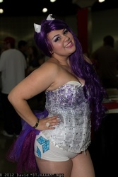 Size: 1365x2048 | Tagged: safe, artist:flirt fillies, rarity, human, g4, comikaze expo, cosplay, irl, irl human, photo, solo