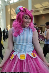 Size: 1365x2048 | Tagged: safe, artist:dtjaaaam, pinkie pie, human, g4, clothes, cosplay, dress, gala dress, irl, irl human, photo, sakura con, sakura-con 2012