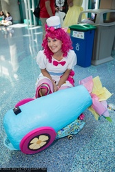 Size: 1365x2048 | Tagged: safe, artist:rmtakesover, pinkie pie, human, g4, anime expo, convention, cosplay, irl, irl human, partillery, party cannon, photo