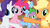 Size: 640x355 | Tagged: safe, screencap, applejack, pinkie pie, rainbow dash, rarity, spike, g4, magic duel, meme, youtube caption