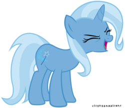 Size: 5100x4400 | Tagged: safe, artist:ulisesdarklight, trixie, pony, unicorn, g4, absurd resolution, eyes closed, female, flutteryay, mare, simple background, solo, transparent background, vector, yay