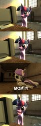 Size: 515x1553 | Tagged: safe, artist:rewirken, twilight sparkle, twilight velvet, g4, 3d, clop, comic, gmod, porn, wtf