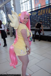 Size: 1365x2048 | Tagged: artist needed, safe, fluttershy, human, g4, convention, cosplay, dcc, irl, irl human, photo