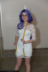 Size: 1365x2048 | Tagged: artist needed, safe, rarity, human, g4, cosplay, glasses, irl, irl human, measuring tape, photo, solo