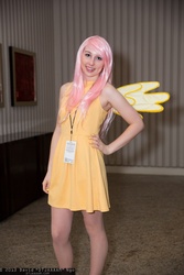 Size: 1365x2048 | Tagged: artist needed, safe, fluttershy, human, g4, cosplay, irl, irl human, momocon, photo, solo, wings