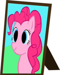 Size: 1080x1334 | Tagged: safe, artist:videogamehunter, pinkie pie, earth pony, pony, g4, female, picture, picture frame, smiling, solo