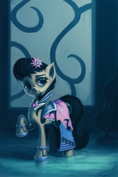 Size: 1000x1500 | Tagged: safe, artist:assasinmonkey, octavia melody, earth pony, pony, g4, clothes, dress, female, mare, solo