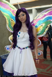 Size: 1365x2048 | Tagged: safe, artist:eclecticmaniac, rarity, human, g4, cosplay, fanimecon, glimmer wings, irl, irl human, photo, solo