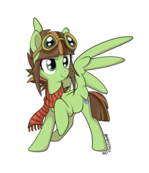 Size: 2365x2748 | Tagged: safe, artist:psychoon, oc, oc only, oc:soulbreath, pegasus, pony, clothes, female, goggles, mare, scarf, solo