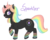 Size: 967x779 | Tagged: safe, artist:toastiepony, oc, oc only, oc:sparkler, pony, unicorn, female, mare, rainbow hair, solo