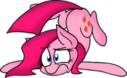 Size: 1303x804 | Tagged: safe, artist:strangiesleepy, pinkie pie, g4, female, solo, swapped cutie marks