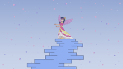 Size: 1024x576 | Tagged: safe, artist:trinityinyang, twilight sparkle, human, g4, cardcaptor sakura, female, humanized, solo, twilight sparkle (alicorn), winged humanization