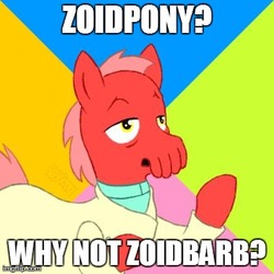 Size: 400x400 | Tagged: safe, artist:drjavi, pony, futurama, male, meme, ponified, solo, why not zoidberg, zoidberg