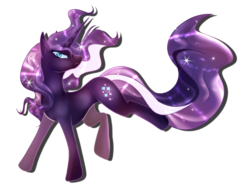 Size: 2222x1666 | Tagged: safe, artist:haruime, nightmare rarity, pony, unicorn, g4, female, mare, simple background, solo, transparent background