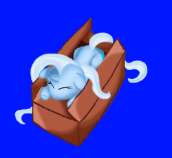 Size: 421x388 | Tagged: safe, artist:nikkinikorton, trixie, pony, g4, female, filly, pony in a box, solo