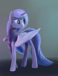 Size: 1448x1883 | Tagged: safe, artist:khyperia, princess luna, g4, female, solo