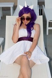 Size: 683x1024 | Tagged: artist needed, safe, artist:unkcos7, rarity, human, g4, 2012, cosplay, fanimecon, irl, irl human, photo, solo, sunglasses