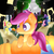 Size: 3240x3240 | Tagged: safe, artist:futaku, apple bloom, mare do well, princess luna, scootaloo, sweetie belle, bat, spider, g4, bride of frankenstein, clothes, costume, cutie mark crusaders, gravestone, moon, pumpkin