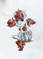 Size: 988x1328 | Tagged: safe, artist:394vikingpinkiepie, oc, oc only, solo, traditional art