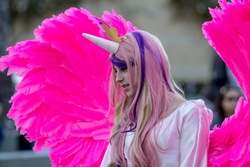 Size: 800x533 | Tagged: artist needed, safe, artist:unkcos5, princess cadance, human, g4, cosplay, irl, irl human, photo, solo, wings, wondercon