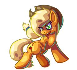 Size: 900x821 | Tagged: safe, artist:mephikal, applejack, earth pony, pony, g4, action pose, female, mare, simple background, solo, transparent background