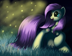 Size: 1650x1275 | Tagged: safe, artist:grennadder, fluttershy, firefly (insect), g4, big hooves, female, solo