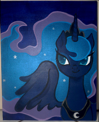 Size: 1000x1225 | Tagged: safe, artist:trefleix, princess luna, alicorn, pony, g4, female, solo, traditional art