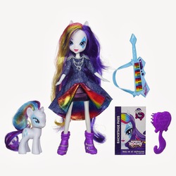 Size: 1600x1600 | Tagged: dead source, safe, rarity, equestria girls, g4, my little pony equestria girls: rainbow rocks, backstage pass, brush, doll, female, irl, keytar, musical instrument, photo, toy