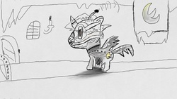 Size: 800x450 | Tagged: safe, artist:elusive, oc, oc only, pony, art academy sketchpad, miiverse, practice sketch, sketch, solo