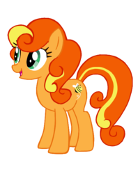 Size: 500x632 | Tagged: safe, artist:punksweet, edit, bumblesweet, g4, female, mare, open mouth, simple background, smiling, solo, transparent background, vector