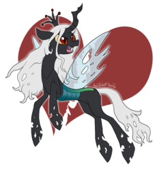 Size: 774x843 | Tagged: safe, artist:hellticket, oc, oc only, changeling, changeling queen, changeling queen oc, female, simple background, solo, transparent background, vector