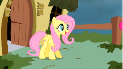 Size: 853x480 | Tagged: safe, screencap, fluttershy, pinkie pie, rarity, pony, unicorn, g4, putting your hoof down, animated, belly, bipedal, cute, diapinkes, female, fence, friendshipping, happy, hug, imma snuggle you, looking at each other, mare, open mouth, raribetes, smiling