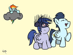 Size: 1024x768 | Tagged: safe, artist:doggonepony, rainbow dash, soarin', oc, g4