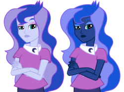 Size: 1076x800 | Tagged: safe, artist:odiz, color edit, edit, vector edit, princess luna, vice principal luna, equestria girls, g4, clothes, color change, cutie mark, cutie mark on clothes, female, recolor, simple background, solo, transparent background, vector