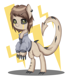 Size: 839x953 | Tagged: safe, artist:digitaldomain123, artist:pastelflakes, oc, oc only, dracony, hybrid, commission, digital art, solo