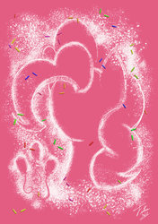 Size: 600x851 | Tagged: safe, artist:tsitra360, pinkie pie, g4, female, flour, no face, solo
