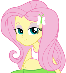 Size: 855x949 | Tagged: safe, fluttershy, equestria girls, g4, bedroom eyes, belly button, female, looking at you, preggoshy, pregnant, pregnant edit, pregnant equestria girls, simple background, solo, teen pregnancy, white background