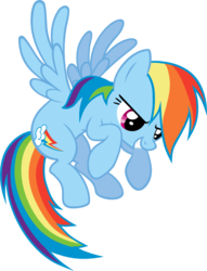 Size: 765x1000 | Tagged: safe, artist:scrimpeh, rainbow dash, pegasus, pony, call of the cutie, g4, my little pony: friendship is magic, female, mare, simple background, solo, svg, transparent background, vector