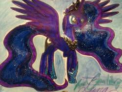 Size: 960x720 | Tagged: safe, artist:starlily77, princess luna, g4, female, solo, traditional art