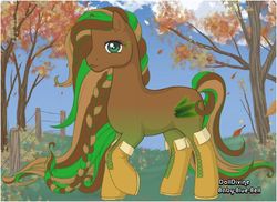 Size: 859x625 | Tagged: safe, artist:areeta9, oc, oc only, earth pony, pony, pony maker, solo