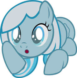 Size: 5000x5066 | Tagged: safe, artist:ponyeffectrus, oc, oc only, oc:snowdrop, pegasus, pony, :o, absurd resolution, blind, cute, pegasus oc, simple background, snowbetes, solo, transparent background, vector