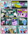 Size: 800x987 | Tagged: safe, artist:newbiespud, artist:thedigodragon, edit, edited screencap, screencap, cheerilee, daring do, derpy hooves, nurse redheart, princess cadance, trixie, twilight sparkle, zecora, earth pony, pegasus, pony, unicorn, zebra, comic:friendship is dragons, g4, alicorn amulet, alternate hairstyle, angry, building, cave, cloak, clothes, collaboration, comic, crystal heart, dialogue, dungeons and dragons, ear piercing, earring, eyes closed, female, filly, filly twilight sparkle, glowing eyes, glowing horn, hat, horn, jewelry, magic, mare, messy mane, neck rings, piercing, pith helmet, screencap comic, scroll, smarmony returns, telekinesis, unicorn twilight, younger