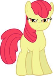 Size: 6000x8391 | Tagged: safe, artist:medio-cre, apple bloom, g4, absurd resolution, blank flank, female, older, simple background, solo, transparent background, vector