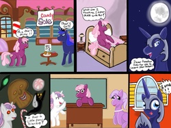 Size: 2040x1526 | Tagged: safe, artist:moonlightwin, cheerilee, nightmare moon, sweetie belle, g4, comic, thrackerzod