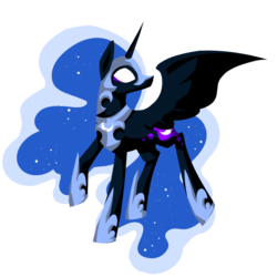 Size: 1024x1024 | Tagged: safe, artist:kimdragon321, nightmare moon, g4, female, solo